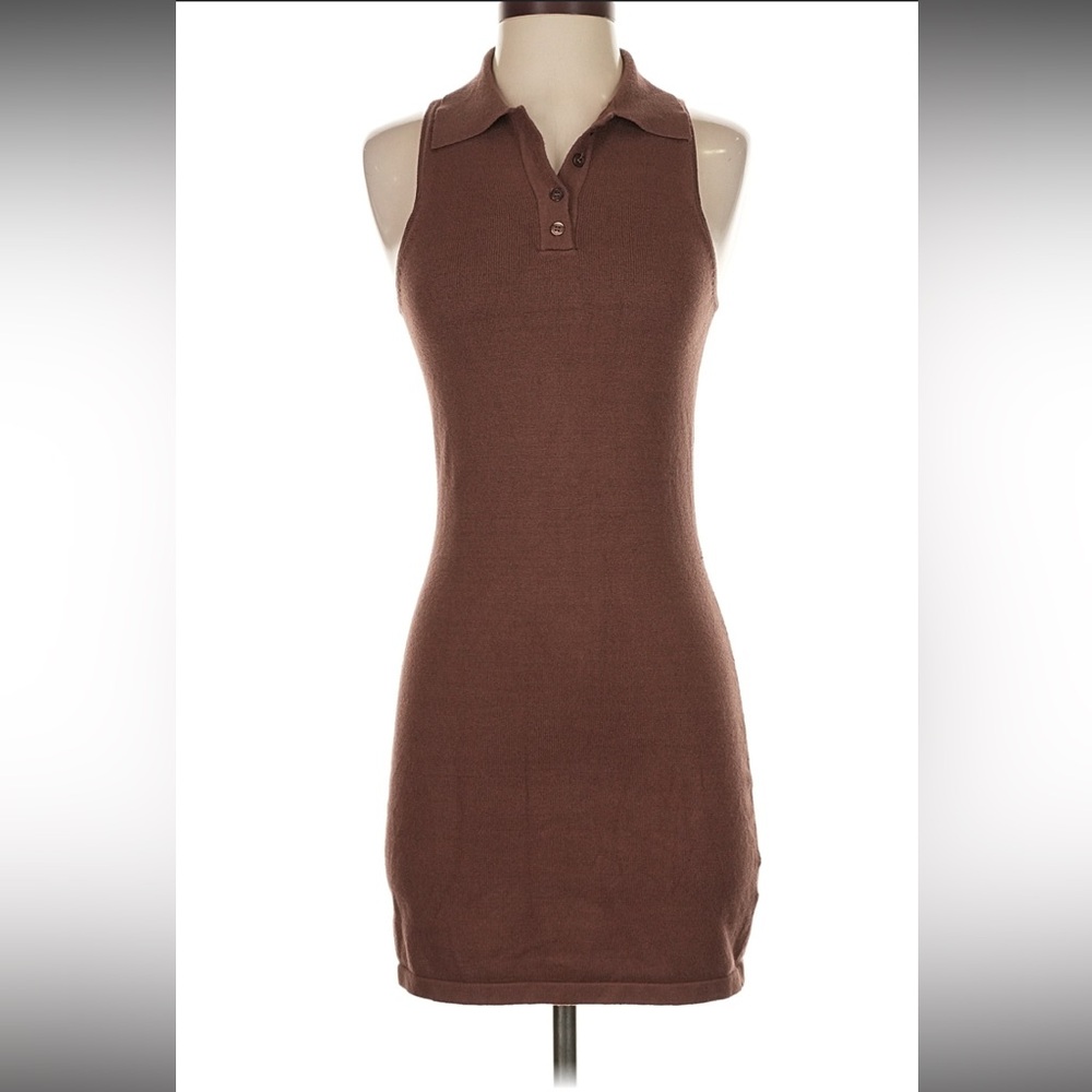 La Hearts Chocolate Knit Dress